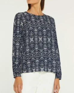 Blouse Leandra bleu marine