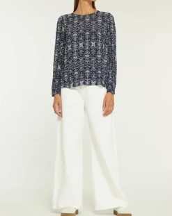 Blouse Leandra bleu marine