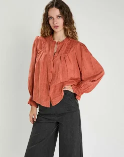 Blouse Léonie rouge