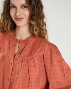 Blouse Léonie rouge