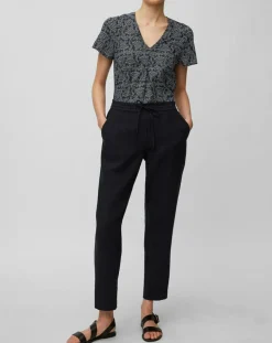 Blouse paisley imprimée bleu/blanc