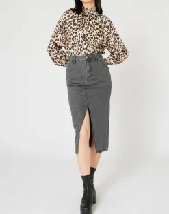 Blouse Panthère Coeur léopard