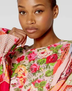 Blouse Patchwork rose