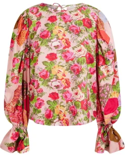 Blouse Patchwork rose
