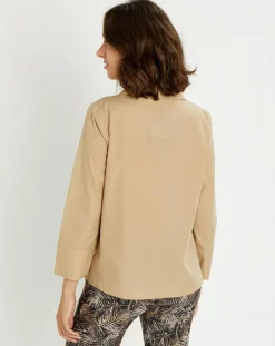 Blouse Pop camel