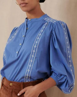 Blouse Tevy bleue