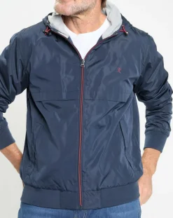 Blouson à capuche Sport bleu
