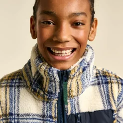 Blouson Aika à carreaux écru