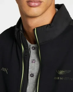 Blouson Aston Martin Racing Jersey bimatière noir