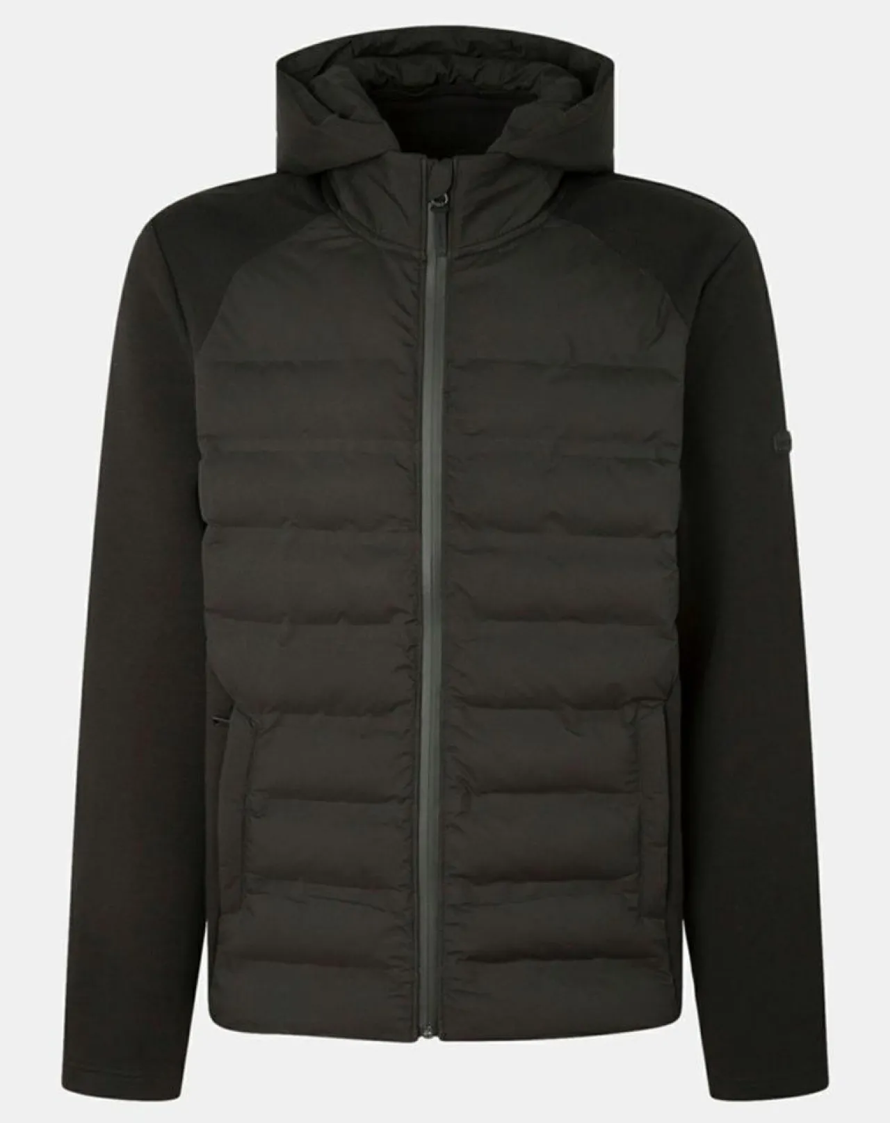 Blouson Bimatière à capuche jersey noir