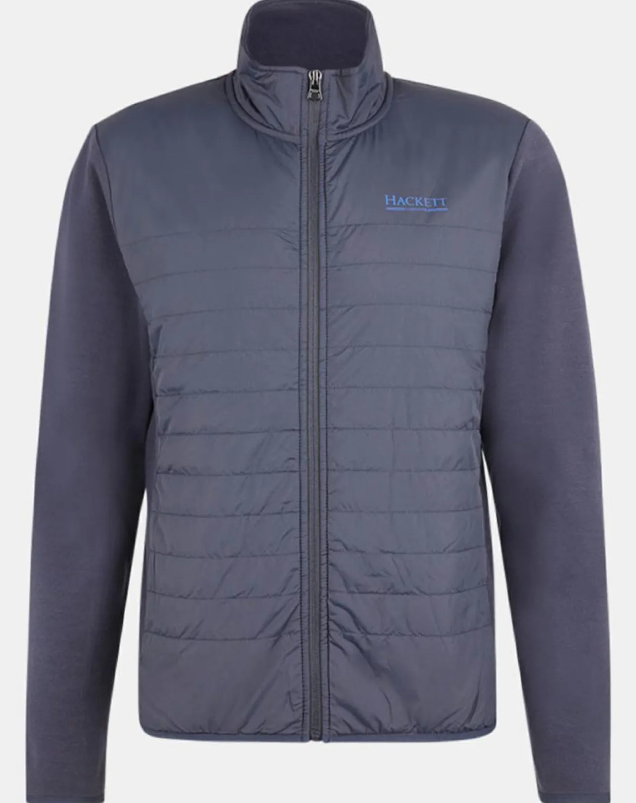 Blouson bi-matière bleu marine