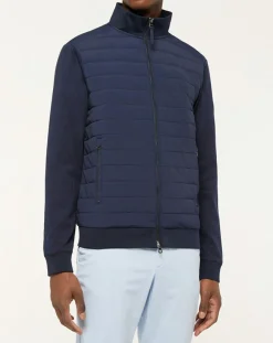 Blouson Bimatière Media bleu marine