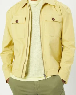 Blouson Coton Organic Double Poche jaune clair