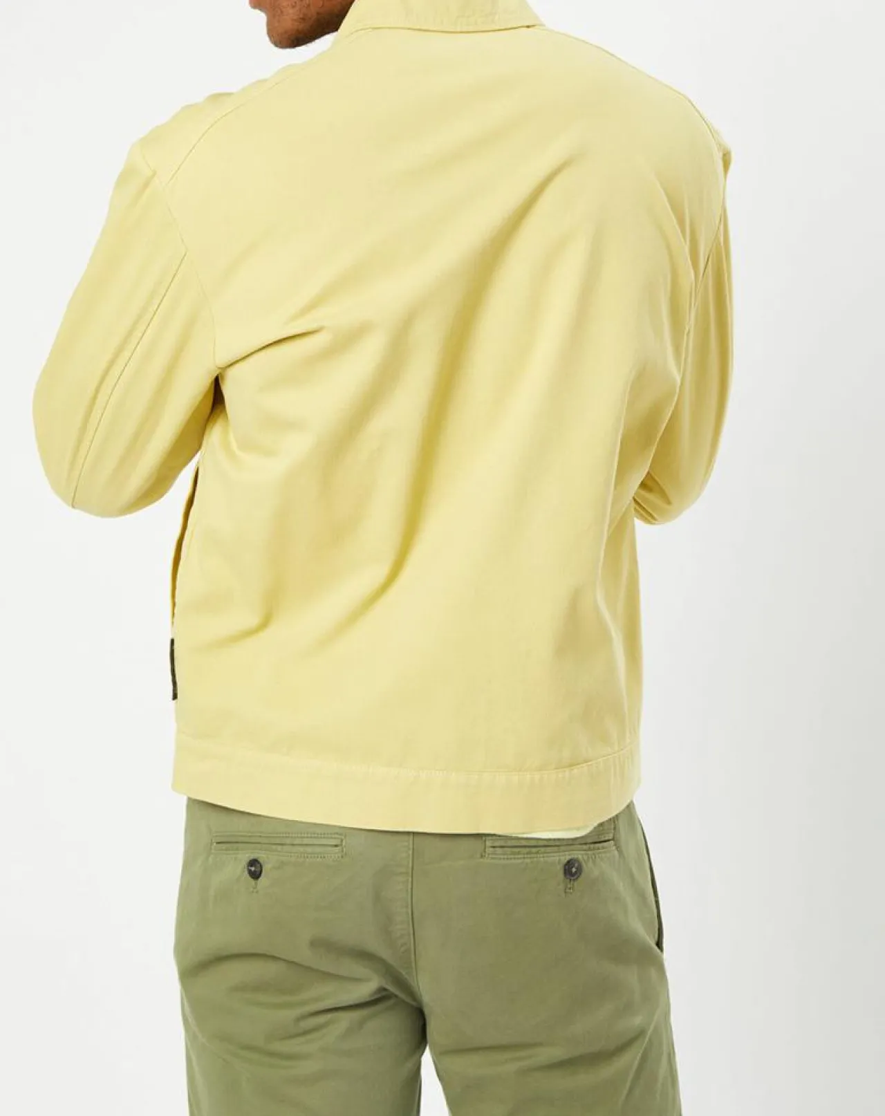 Blouson Coton Organic Double Poche jaune clair