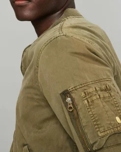Blouson Cotton Wash kaki