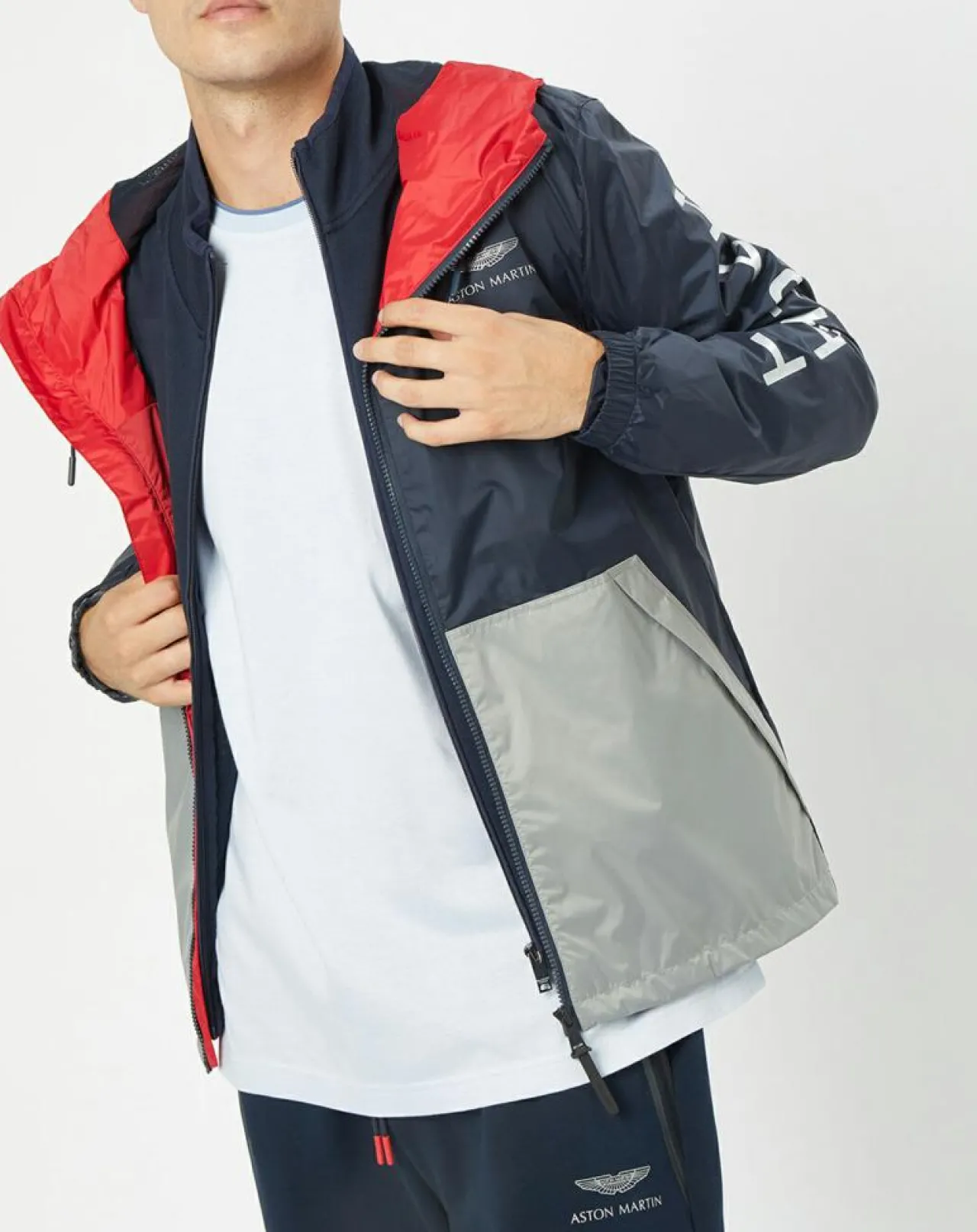 Blouson Coupe-vent à capuche Aston Marting Racing multicolore