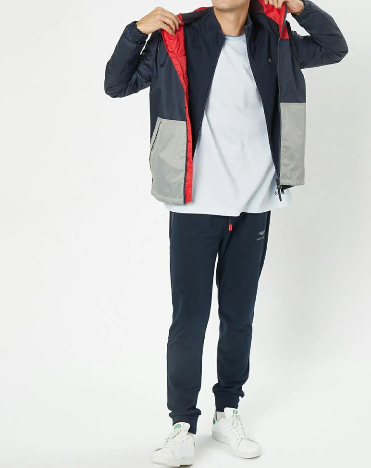 Blouson Coupe-vent à capuche Aston Marting Racing multicolore