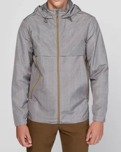 Blouson coupe-vent Decks à carreaux blanc/noir