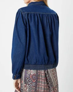 Blouson en jean bleu