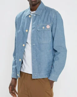 Blouson en Jean Chambray bleu
