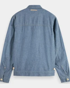 Blouson en Jean Chambray bleu