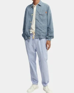 Blouson en Jean Chambray bleu