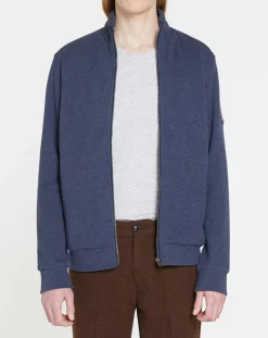 Blouson en jersey bleu moyen