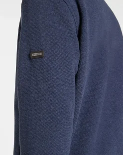 Blouson en jersey bleu moyen