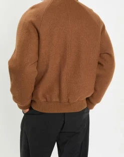 Blouson en Laine mélangée Thermor marron