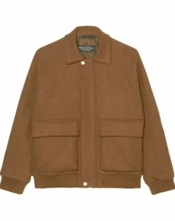 Blouson en Laine mélangée Thermor marron