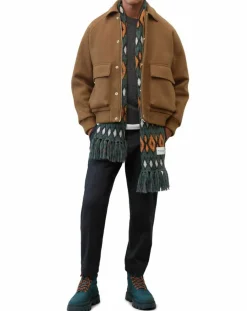 Blouson en Laine mélangée Thermor marron