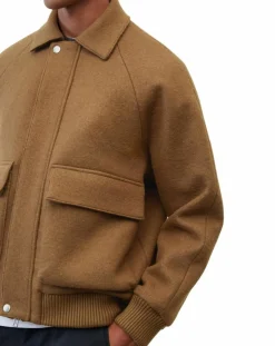 Blouson en Laine mélangée Thermor marron