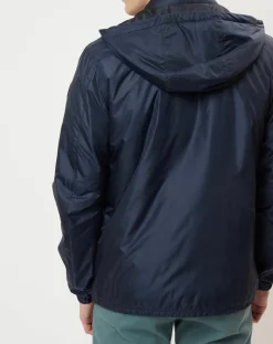 Blouson en micro ripstop bleu marine