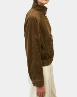 Blouson en Velours côtelé marron