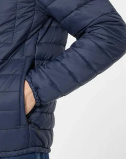 Blouson matelassé bleu marine
