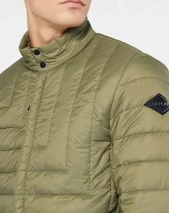 Blouson matelassé kaki