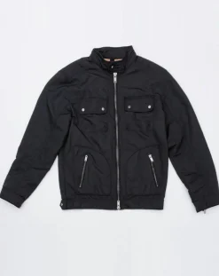 Blouson motard marine