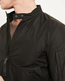 Blouson Motard Nylon noir