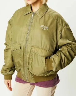 Blouson Padded Varsity kaki