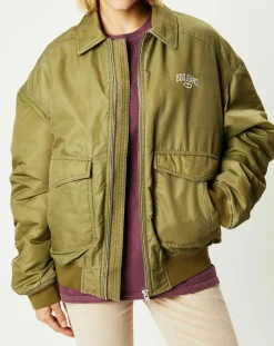 Blouson Padded Varsity kaki