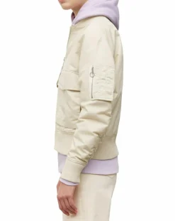 Blouson Patch Logo beige