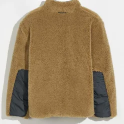 Blouson réversible fourré Herald bleu/camel