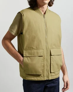 Blouson sans manches Pavest rev kaki clair