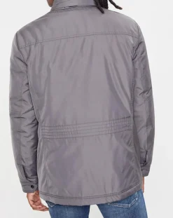 Blouson technique Renny doublure matelassée gris foncé
