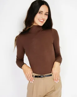 Body en Soie mélangée Judy café