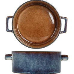 Bol en Porcelaine avec poignées Quintana bleu - 45cl