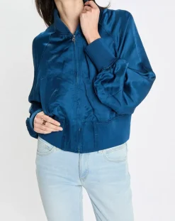 Bomber Aviateur bleu