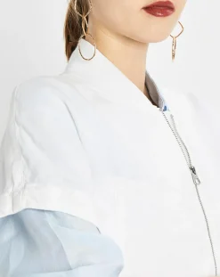 Bombers 100% Lin Kl blanc