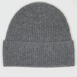 Bonnet 100% Cachemire maille perle Bonny gris