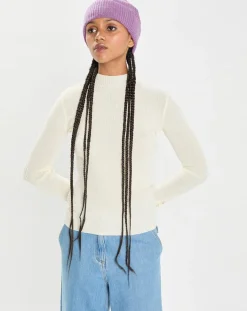 Bonnet 100% Cachemire maille perle Bonny orchidée